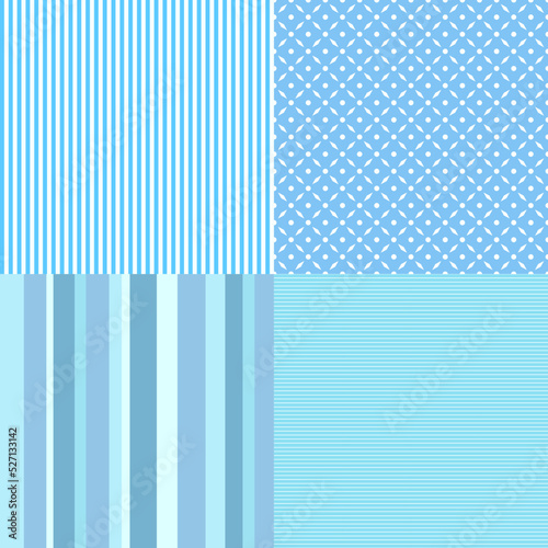 Set of seamless patterns. Abstract geometric background. Seamless texture