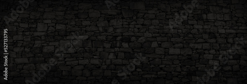 texture of a black brick wall,