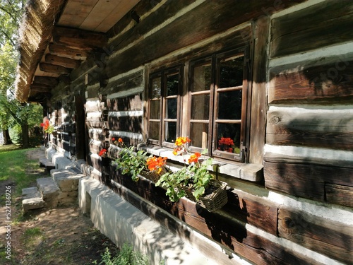Skansen w Wygiełzowie, budownictwo regionalne w Babicach, stare domy