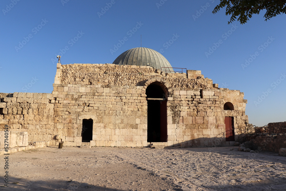 Amman, Jordan 2022 : Umayyad Palace in Amman Citadel Hill (islamic building)