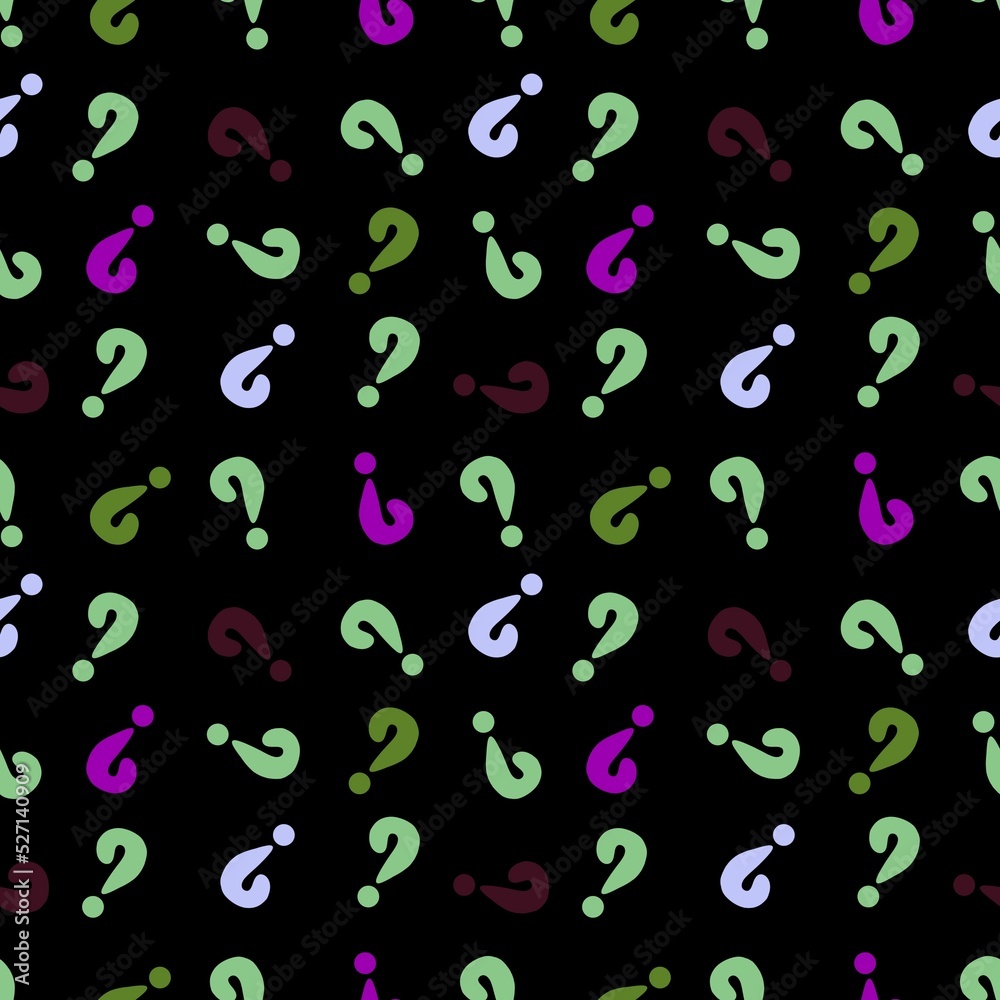 Back to school seamless question marks pattern for kids clothes print and notebooks and wrapping paper Back to school seamless question marks pattern for kids clothes print and notebooks and wrapping paper
