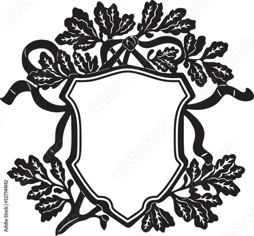 vintage frame with olive leaves handmade design vector