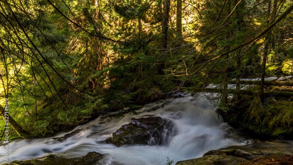 Panther Creek Falls in the Wind River Valley in Skamania County, Washington Panther Creek Falls in the Wind River Valley in Skamania County, Washington