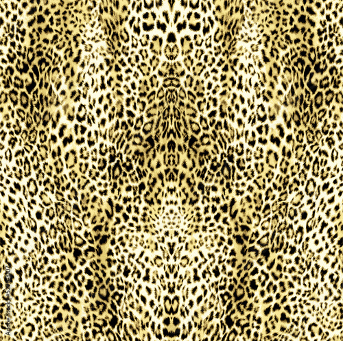 Seamless leopard pattern, animal print.