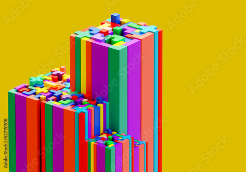 Colored background is made ...