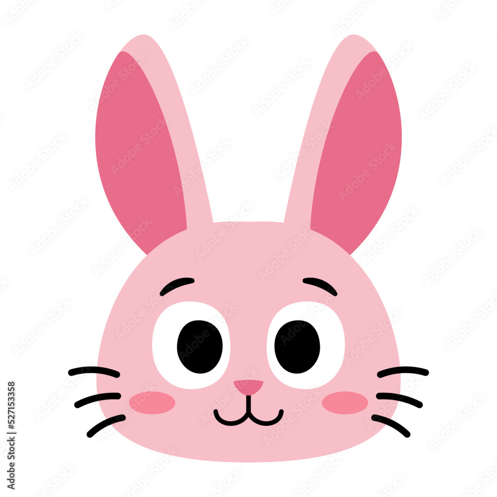 Obraz premium Isolated rabbit happy Avatar cartoon Vector