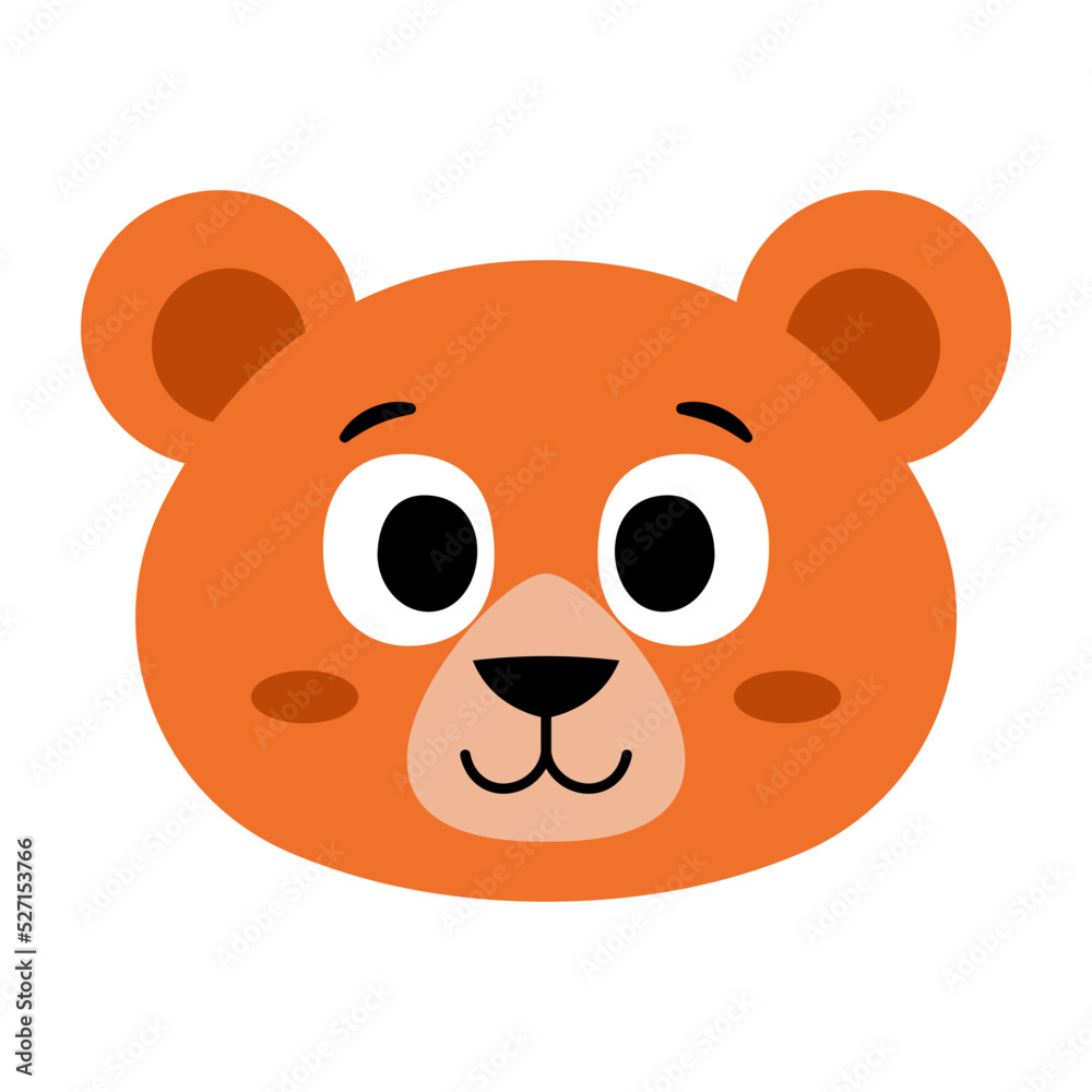 Fototapeta premium Isolated bear happy Avatar cartoon Vector