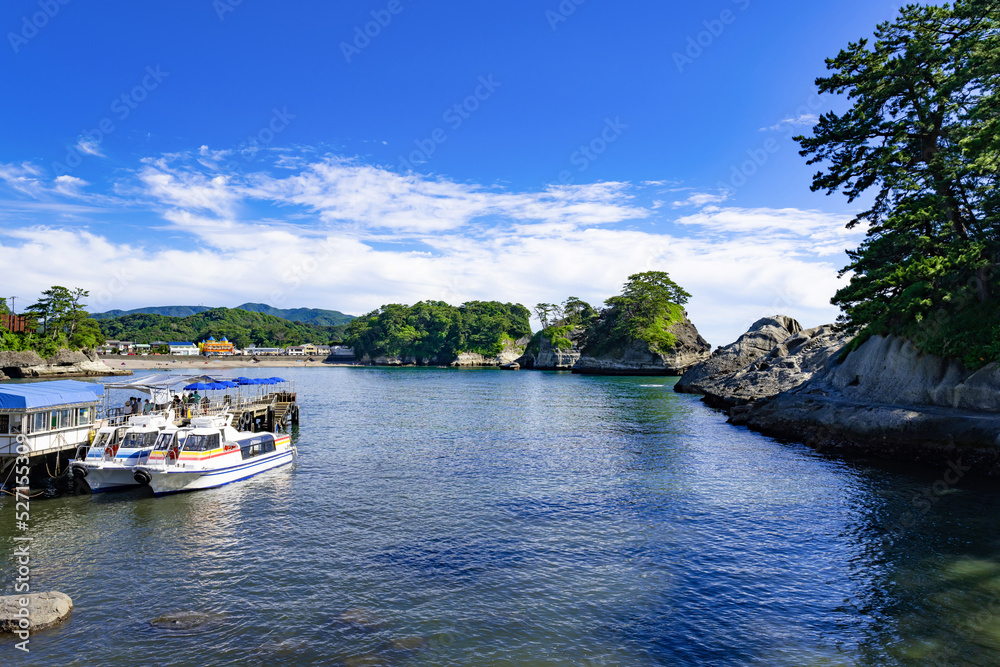 静岡県西伊豆町堂ヶ島の風景