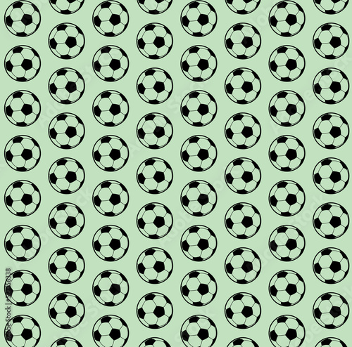 football Seamless patterns from a Black and white Vector illustration, Soccer ball pattern. Cartoon illustration of soccer ball vector pattern for web 