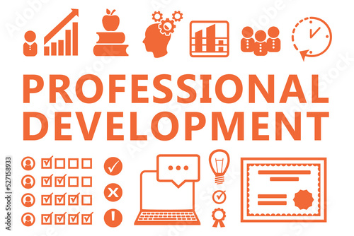 Business and Professional Job Development Icons