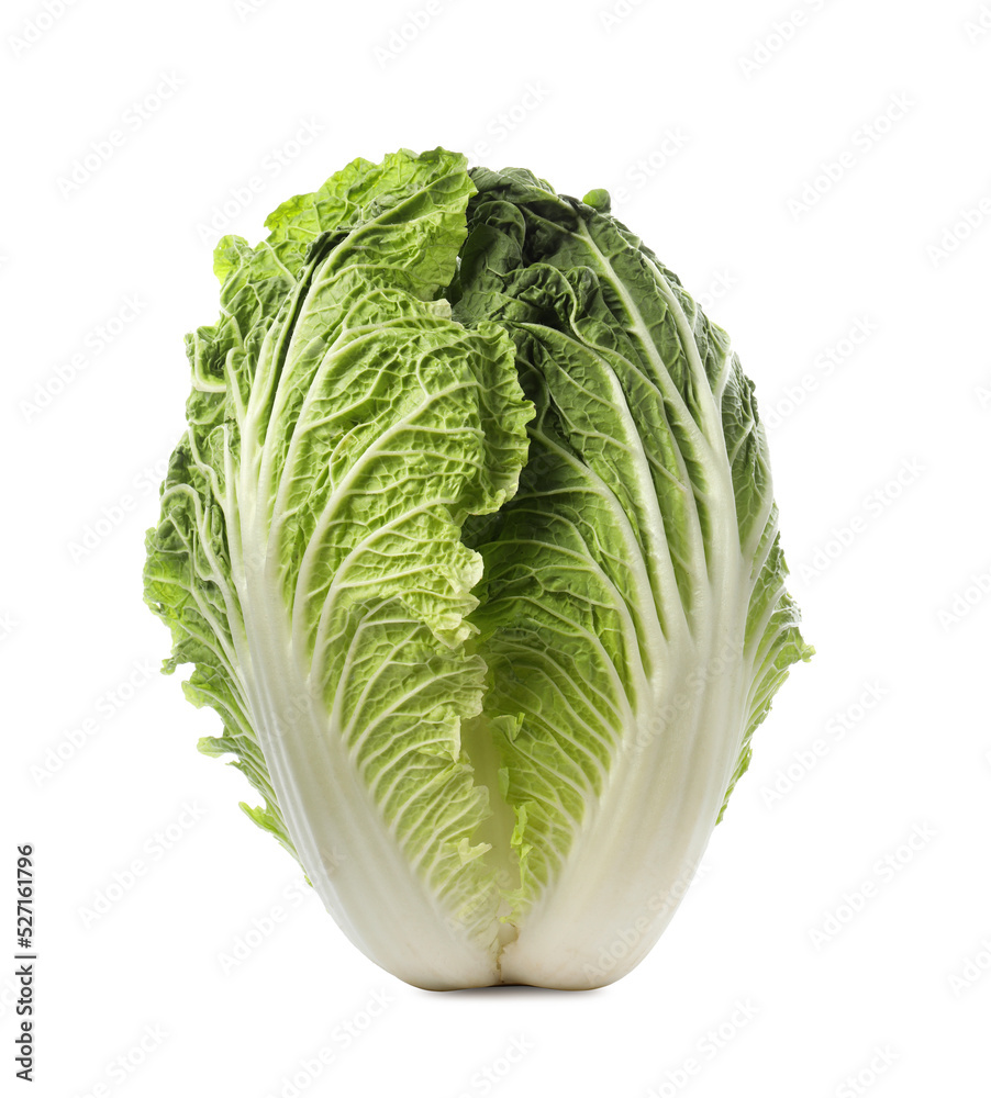 Fresh tasty Chinese cabbage isolated on white Fresh tasty Chinese cabbage isolated on white
