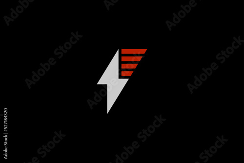 Electric industry logo design power plants lightning icon symbol illustration engineering technology