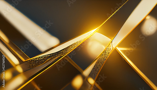 The background of shiny golden element - Digital Image