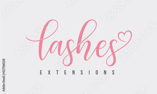 sleek and unique lashes logos