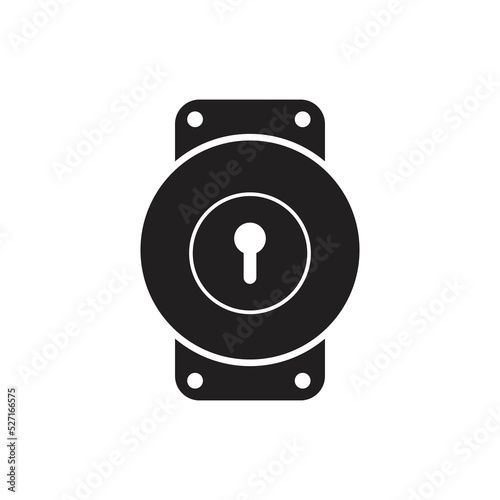 Door handle icon design. isolated on white background. vector illustration 
