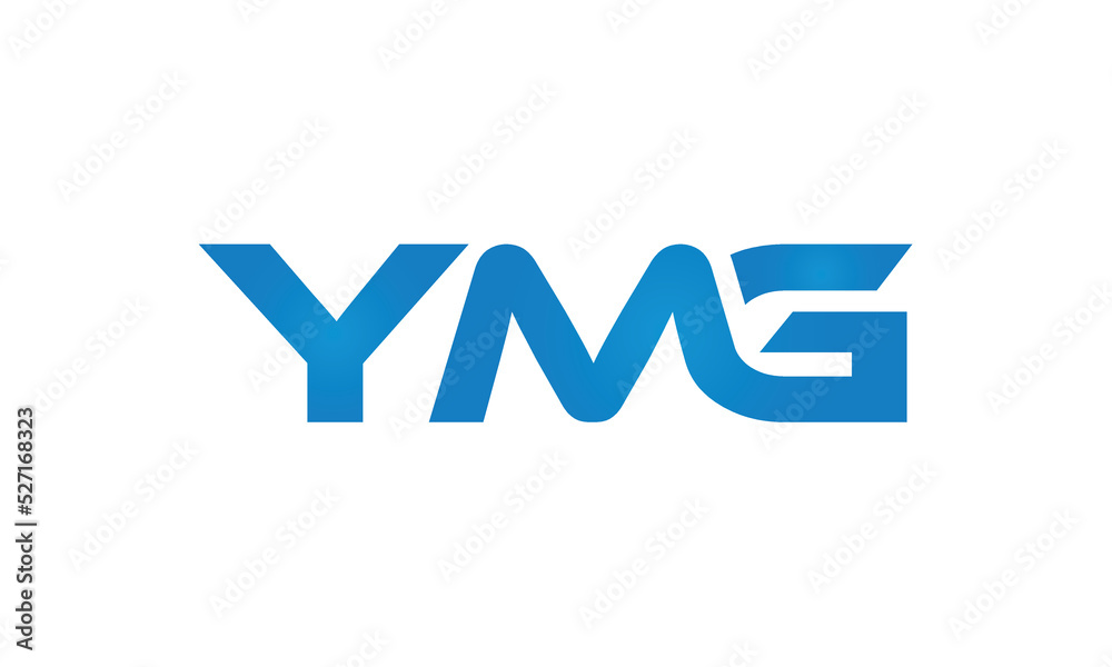 YMG monogram linked letters, creative typography logo icon YMG monogram linked letters, creative typography logo icon