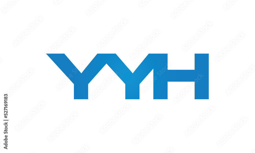 initial letters YYH linked monogram, creative modern lettermark logo design, connected letters typography logo icon vector illustration initial letters YYH linked monogram, creative modern lettermark logo design, connected letters typography logo icon vector illustration