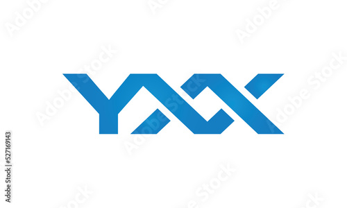 Fototapeta Naklejka Na Ścianę i Meble -  initial letters YXX linked monogram, creative modern lettermark logo design, connected letters typography logo icon vector illustration