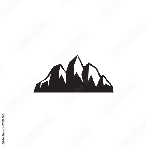 Mountain icon design template vector illustration