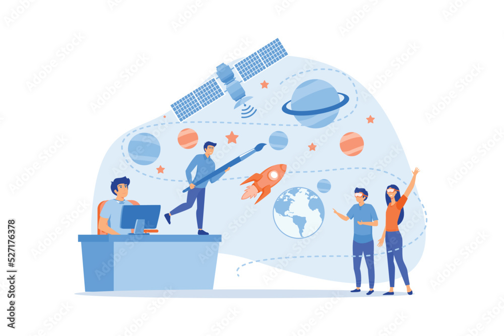 VR space exploration, virtual reality cosmos travel. Virtual world development, simulated environment experiences, virtual worlds design concept. VR space exploration, virtual reality cosmos travel. Virtual world development, simulated environment experiences, virtual worlds design concept.