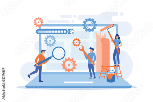 Technical support, programming and coding. Website maintenance, website maintenance services, update and keep your site easy concept.