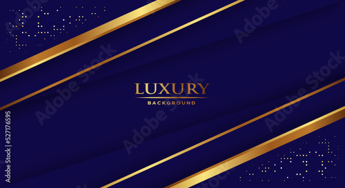 Luxury navy blue background combine with glowing golden lines.