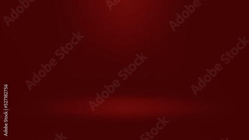 blank red product display background with lighting studio room effect