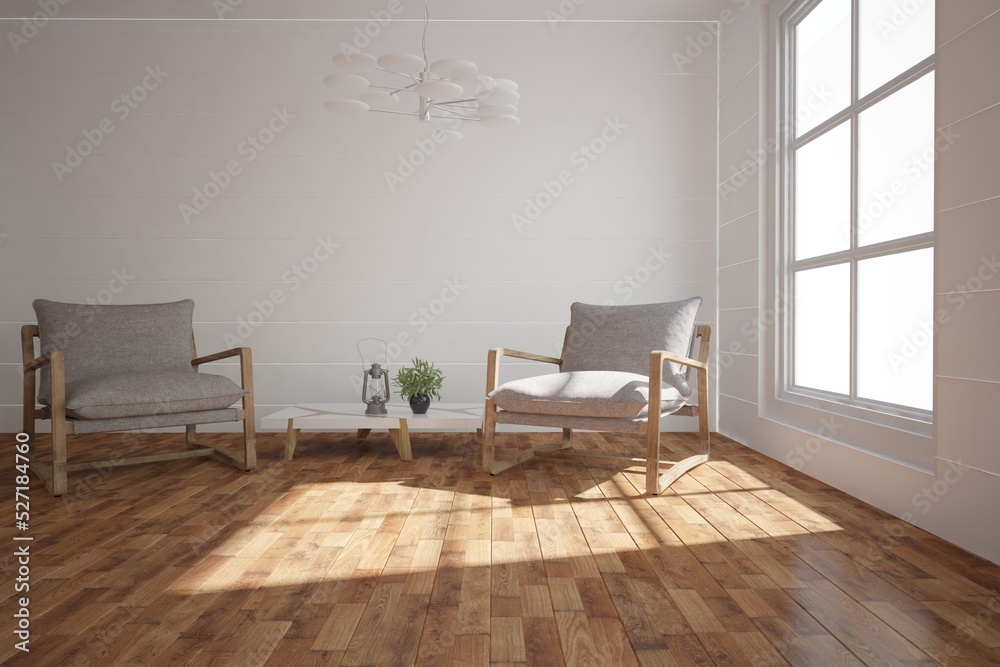 Modern interior design. 3D illustration Modern interior design. 3D illustration