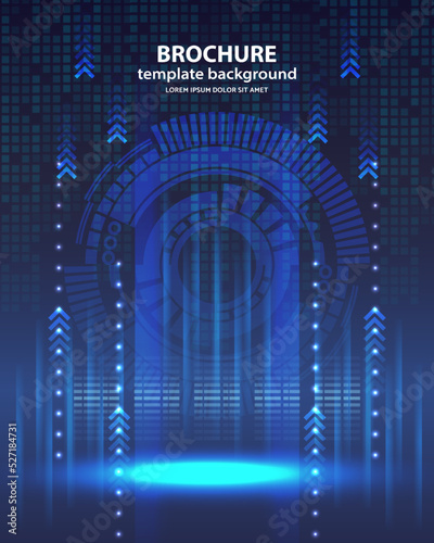 technology communication hi tech template background fourteen