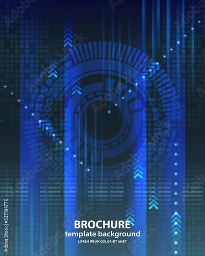 technology communication hi tech template background twelve