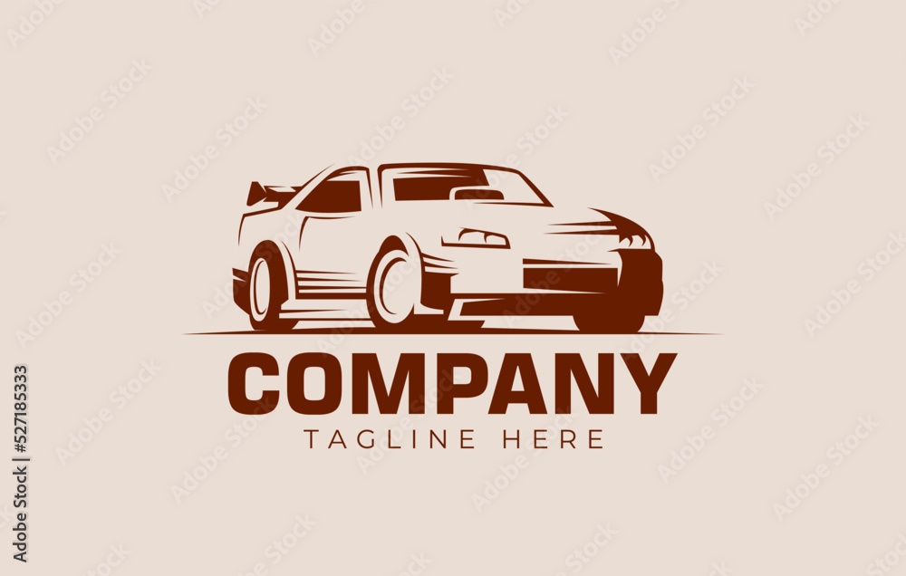 Car logo design illustration template