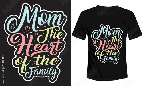 Mpm The Heart of The Family T-shirt Design photo