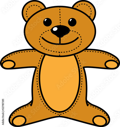 Cool children's toy teddy brown bear.