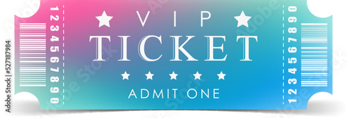 VIP Ticket design template. Vector.