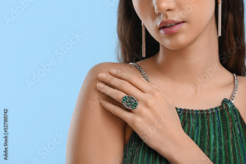 Beautiful young woman with ...