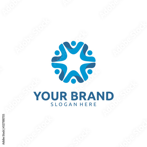 GRADIENT STAR PEOPLE LOGO DESIGN