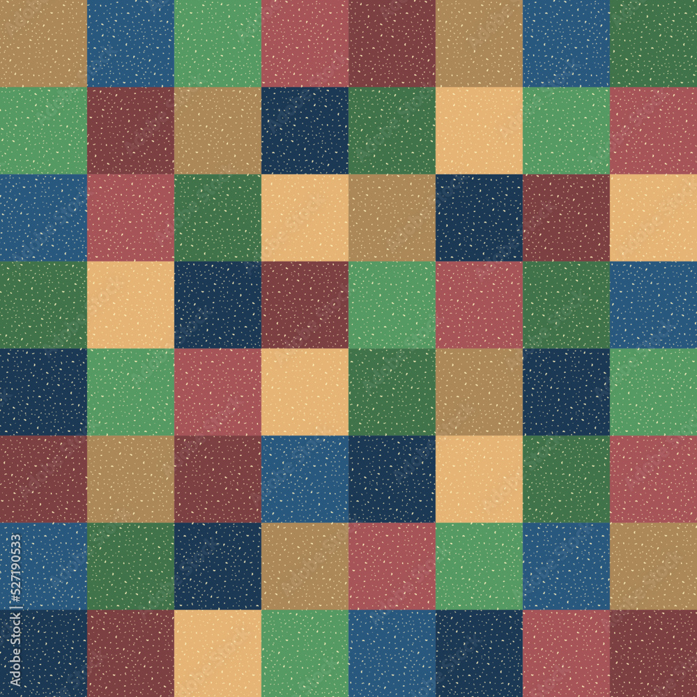 checkered fabric swatch. textured color squares. geometric repetitive background. vector seamless pattern. wrapping paper. continuous design template for home decor, textile. modern stylish texture checkered fabric swatch. textured color squares. geometric repetitive background. vector seamless pattern. wrapping paper. continuous design template for home decor, textile. modern stylish texture