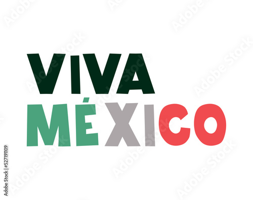 viva mexico lettering