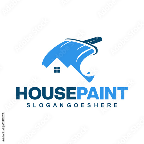 house paint logo vector template