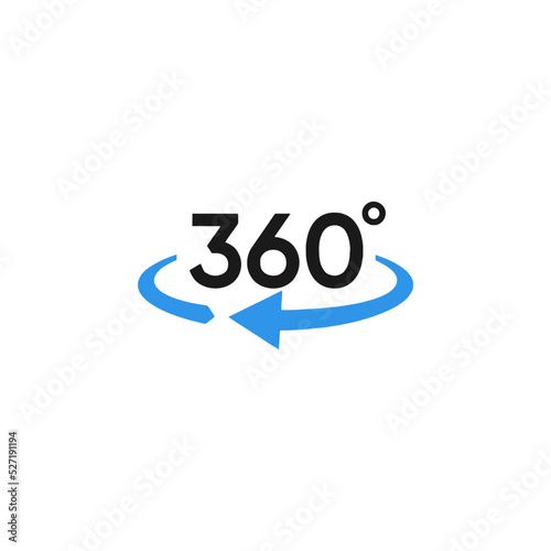 360 degres icon vector image