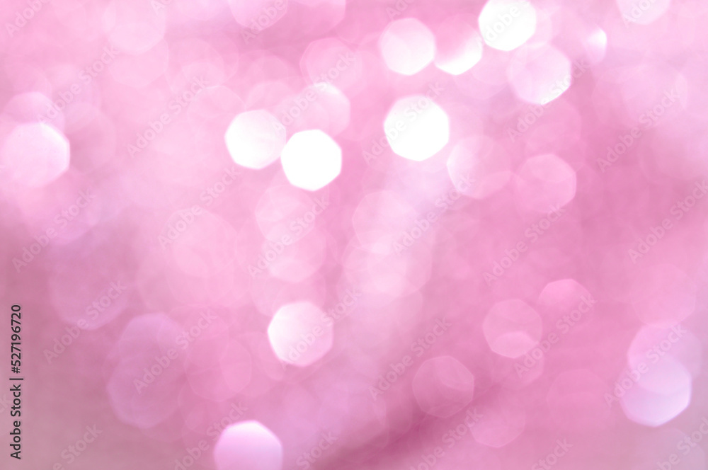 Pink violet abstract background with round bokeh circles