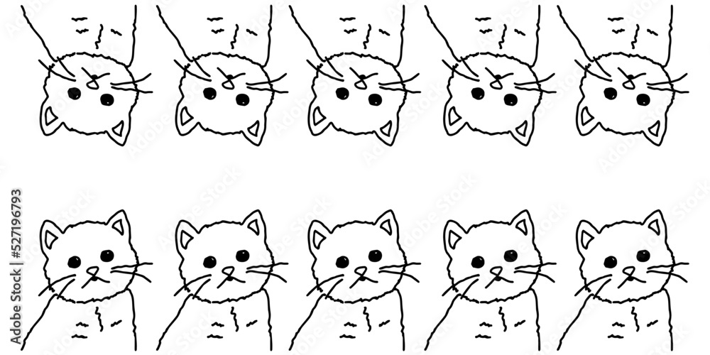 minimalist cat drawing. cat pattern background minimalist cat drawing. cat pattern background