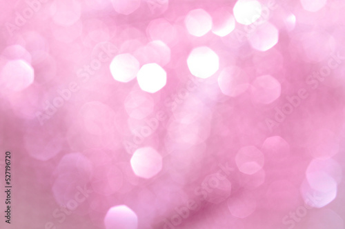 Pink violet abstract background with round bokeh circles