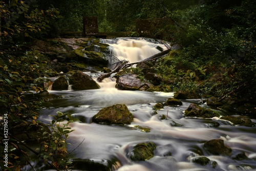Prokinkoski Waterfall surrounded by forest