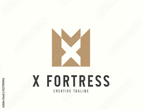 X Fortress logo design