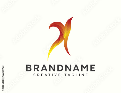 Abstract gradient logo design