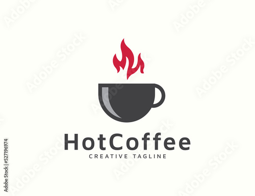 Hot Coffee logo design