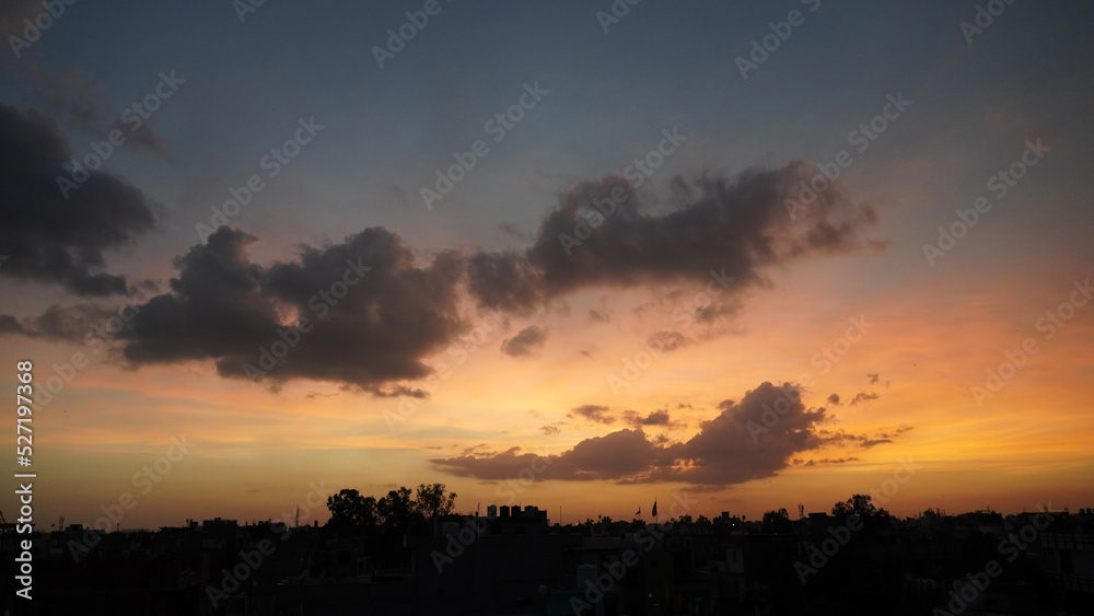 after sunset beautiful cloudy sky image hd.