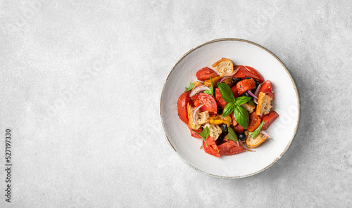 Italian panzanella salad