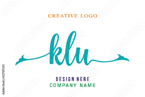 KLU lettering, perfect for company logos, offices, campuses, schools, religious education photo